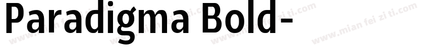 Paradigma Bold字体转换